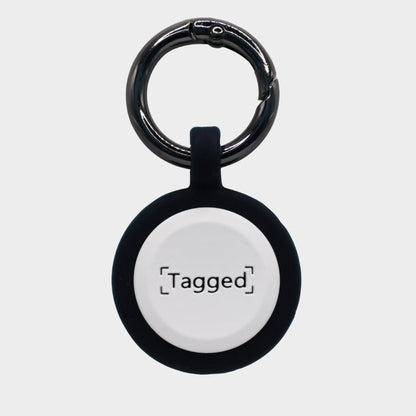 QR Code Dog ID Tag - Dark Blue - Tagged Pets. A QR code smart tag that helps bring lost pets home faster.