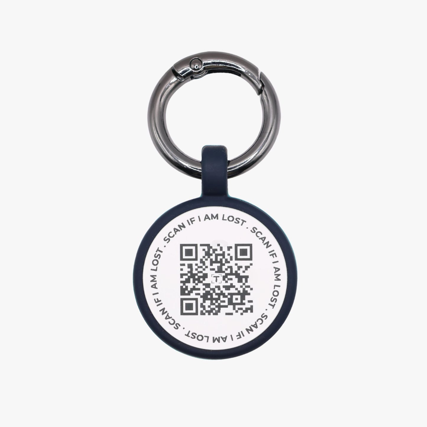 Smart QR Dog Tag - Dark Blue - Tagged Pets. Scan QR Code for GPS alerts & unlimited contact information.