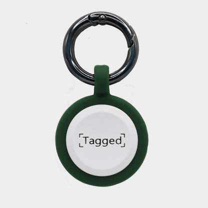 Smart QR Code Dog Tag - Green - Tagged Pets. A QR code smart tag that helps bring lost pets home faster.