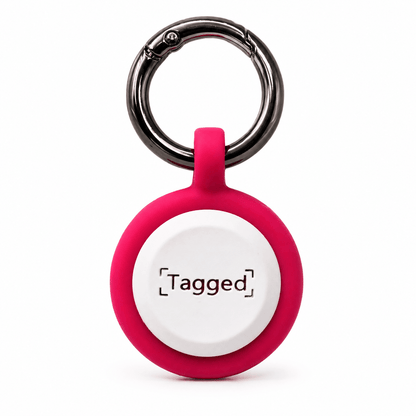 Large Dog Tag - Pink - Tagged Pets