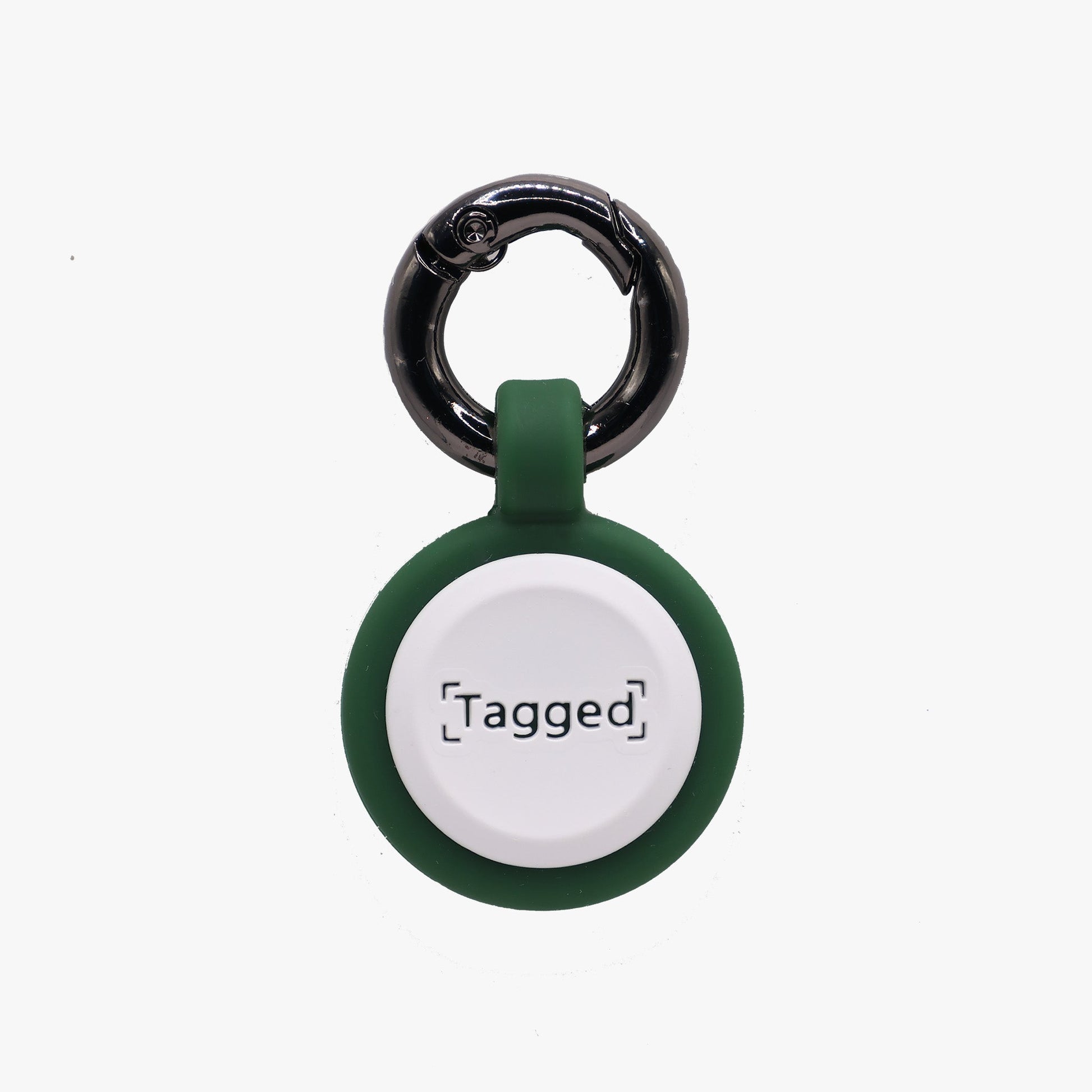 Smart QR Code Dog Tag - Green - Tagged Pets. A QR code smart tag that helps bring lost pets home faster.