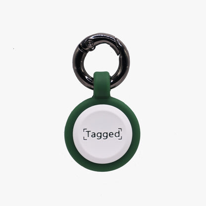 Smart QR Code Dog Tag - Green - Tagged Pets. A QR code smart tag that helps bring lost pets home faster.