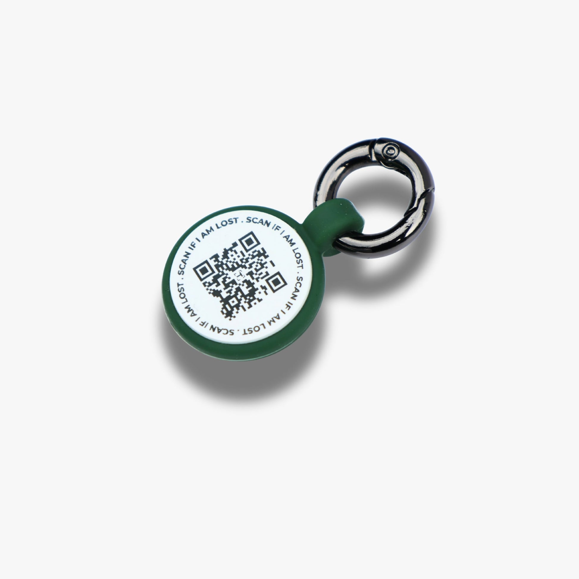 Smart ID Dog Tag - Dark Green - Tagged Pets. Scan QR Code for GPS alerts & unlimited contact information.