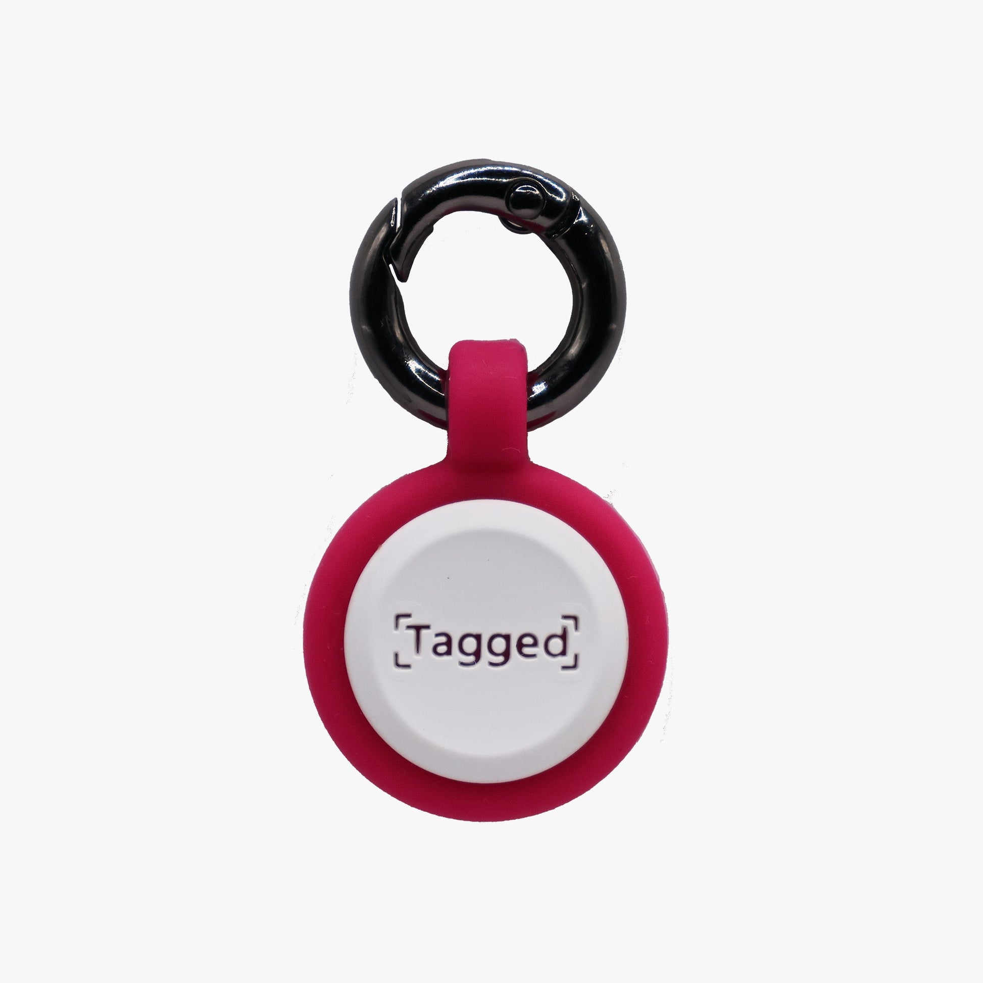 Smart QR Code Cat - Pink - Tagged Pets. A QR code smart tag that helps bring lost pets home faster.